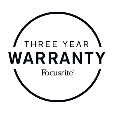 Focusrite 3 Year Warranty